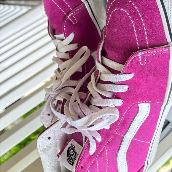 VANS Filmore HI Women's Fuschia Pink High Top Skate Sneakers - Picture 5 of 7